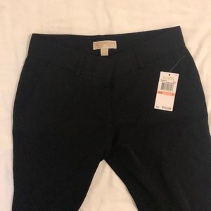 Michael Kors black slim leg slacks